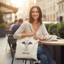 Spooky & Schattigee Poedel Halloween Canvas tas