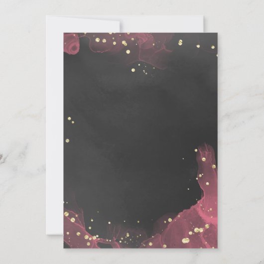 Spooky-Schattigee Roze & Zwart Baby shower Bingo G Kaart (Achterkant)