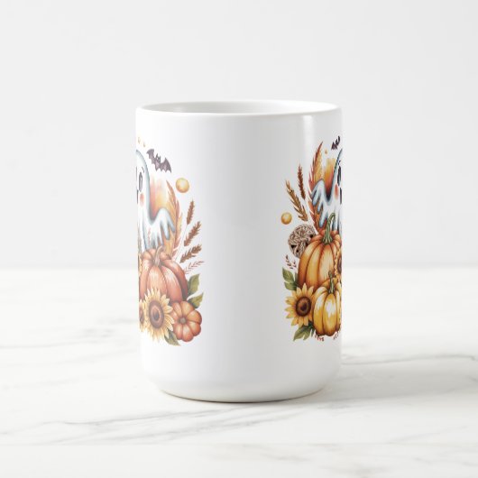 Spooky Schattigee spookachtige oogst Halloween Aut Koffiemok (Center)