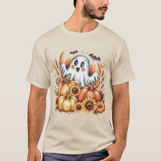 Spooky Schattigee spookachtige oogst Halloween Aut T-shirt