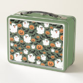 Spooky Schattigee spookkippen met pompoenen en vle (Achterkant)