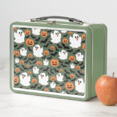 Spooky Schattigee spookkippen met pompoenen en vle (In situ)