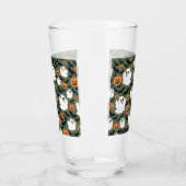 Spooky Schattigee spookkippen met pompoenen en vle Glas (Links)