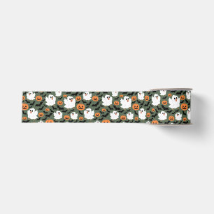Spooky Schattigee spookkippen met pompoenen en vle Grosgrain Lint