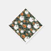 Spooky Schattigee spookkippen met pompoenen en vle Servet (Hoek)