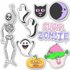 Spooky Schattigee Stickers Set