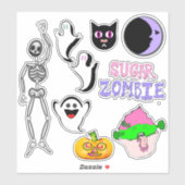 Spooky Schattigee Stickers Set (Vel)