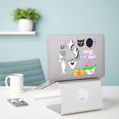 Spooky Schattigee Stickers Set (Laptop op bureau)