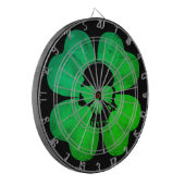 Spooky schedel shamrock dartbord (Voorkant Links)