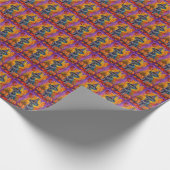 Spooky Schnauzer Hond Halloween Heks en Pompoen Cadeaupapier (Hoek)