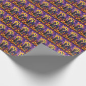 Spooky Schotse Terriër Halloween Witch Pumpkin Cadeaupapier (Hoek)