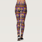 Spooky Schotse Terriër Halloween Witch Pumpkin Leggings (Achterkant)