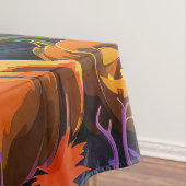 Spooky Schotse Terriër Halloween Witch Pumpkin Tafelkleed (Voorbeeld)