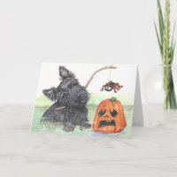 Spooky Scottie Holliday Card