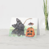 Spooky Scottie Holliday Card Kaart (Voorkant)