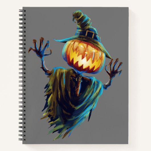 Spooky Scribbles: Halloween aangepaste spiraal Not Notitieboek (Voorkant)