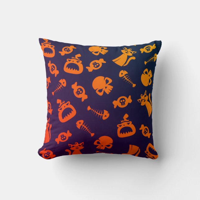 Spooky Seamless Pattern C (Style: 1) Kussen (Voorkant)