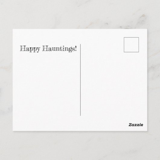 Spooky Season 2022 Happy Hauntings Briefkaart (Achterkant)