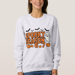 Spooky Season 67 Sweatshirt Viraal 6-7 Geest