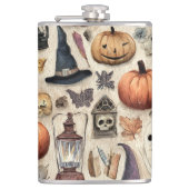Spooky Season beroemd gemaakt door Halloween Flask Heupfles (Voorkant)