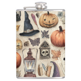 Spooky Season beroemd gemaakt door Halloween Flask Heupfles
