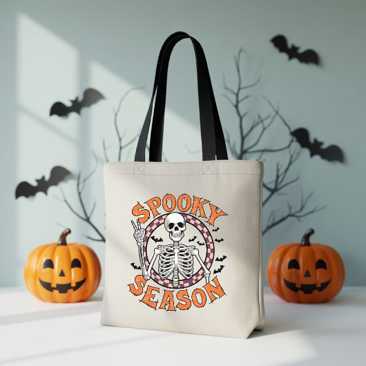 Spooky Season Canvas tas, Trick or treat Bag voor  Tote Bag