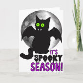 Spooky Season Cat Kaart (Voorkant)