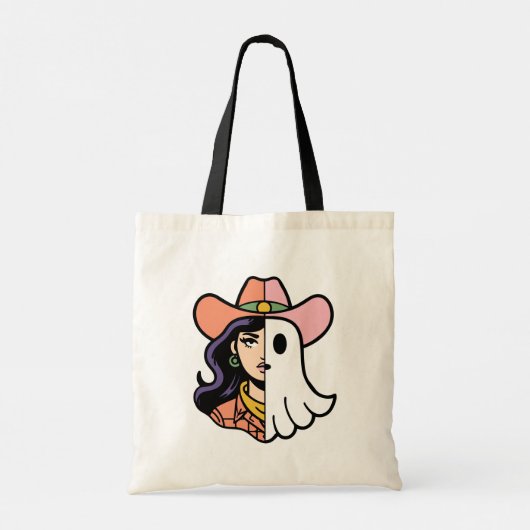 Spooky Season Cowgirl en Cool Ghoul Cowgirl Tas (Achterkant)