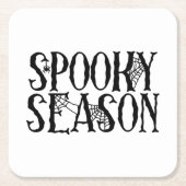 Spooky Season - Creepy Spider Web Halloween Kartonnen Onderzetters (Voorkant)