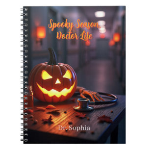 Spooky Season Doctor Life gepersonaliseerd Notitieboek