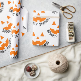 Spooky Season en Jack O Lantern Halloween Cadeaupapier