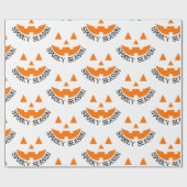 Spooky Season en Jack O Lantern Halloween Cadeaupapier (Vlak)