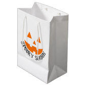 Spooky Season en Jack O Lantern Halloween Medium Cadeauzakje (Voorkant Gekanteld)