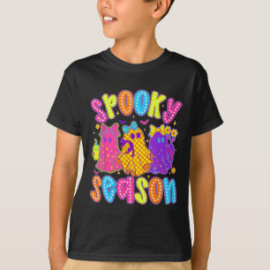 Spooky Season Ghost Bow Flower Halloween kostuum G T-shirt
