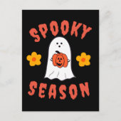 Spooky Season Ghost Briefkaart (Voorkant)