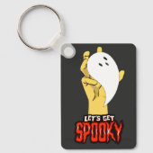 Spooky Season Ghost Hand Halloween Sleutelhanger (Voorkant)