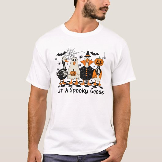 Spooky Season Goose Halloween gewoon een Spooky Go T-shirt (Voorkant)