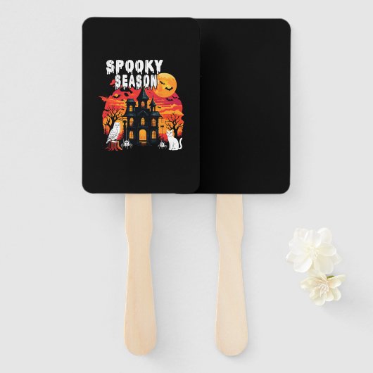 Spooky Season Halloween (2) Handwaaier (Voorkant en achterkant)