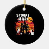 Spooky Season Halloween (2) Keramisch Ornament (Voorkant)