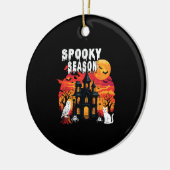 Spooky Season Halloween (2) Keramisch Ornament (Links)