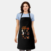 Spooky Season Halloween Black Cat Witch Ghost Pump Schort (Gedragen)