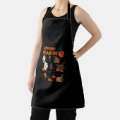 Spooky Season Halloween Black Cat Witch Ghost Pump Schort (Insitu)