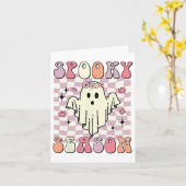Spooky Season Halloween Costume Kaart (Gele Bloem)