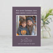 Spooky Season Halloween-fotokaart (Staand voorkant)