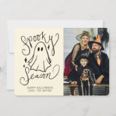Spooky Season Halloween-fotokaart Kaart (Voorkant)