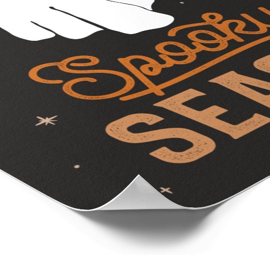 Spooky Season Halloween Ghost Poster (Hoek)