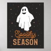 Spooky Season Halloween Ghost Poster (Voorkant)