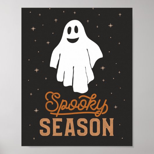 Spooky Season Halloween Ghost Poster (Voorkant)