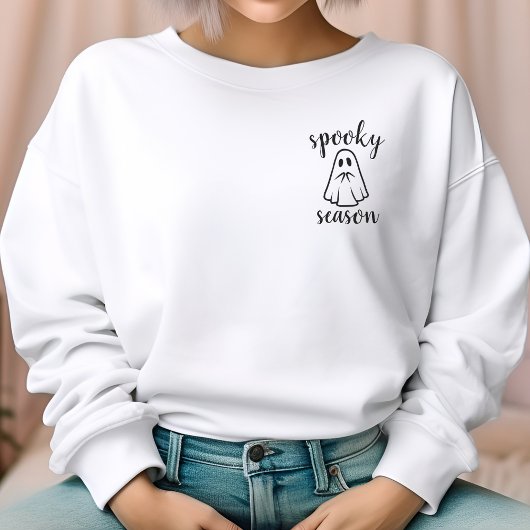 Spooky Season Halloween Ghost Sweatshirt voor Vrou