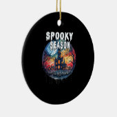 Spooky Season Halloween Keramisch Ornament (Rechts)